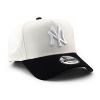 New Era 9FORTY Snapback New York Yankees 1999 World Series Grey UV Snapback World Series Cap, A-Frame Cap, 940AF, Cream, [Used] kreminė