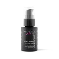 Glutone 0.2% Retinol Night Cream with Ultra Filling Hyaluronic Acid Spheres |Youthful & Rejuvenated Skin | Fades Wrinkles & Fine Lines | 30 g