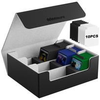 Mlikero Deck Case Card Large Holds 1800 Trading Card Magnetic Trading Card Storage Includes 10 Dividers and 3 Foam Compatible with Duel and Various