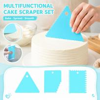 Food Grade Multi-Purpose Baking Scraper for Cream, Icing and Dough - Kitchen Tool for One Size