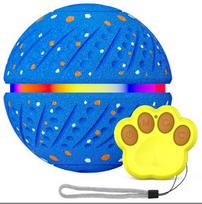 Hot-selling Interactive Dog Ball Smart Dog Toys for Medium and Large Dogs Automatic Moving Bouncing Rotating E-TPU Pet Balls mėlyna