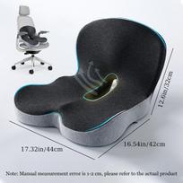 Memory Foam Seat Cushion for Office Chairs&Truck Drivers, Ergonomic Seat Cushion for Back, Tailbone & Sciatica Pain Relief See below for size descriptions juoda