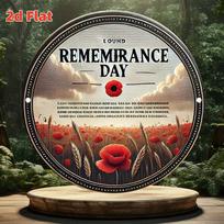 Remembrance Day Red Poppy Tin Sign  Vintage Durable Metal Plaque Wall Decor Home Office Bar Man Cave Wall Art 30x40cm(11.8x15.7inch)