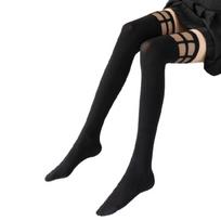 1 Pair Thigh High Socks for Women Girls Knee High Socks Star Lolitas Boot Socks 1 juoda