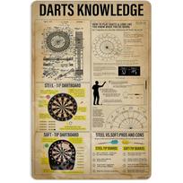 Darts Metalinės Skardinės Ženklai Biliardas Pokeris Sienos Meno Plakatai Plokštelė Vintažinis Geležies Tapyba Dekoracija Namams Kavinukei Žaidimų Kambariui Klubui Barui 20x30cm（7.8x11.8inch）