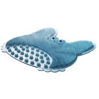 Crab Shape Massage Shower Pad Creative Non-slip Bath Rug Bath Back Cleaner  Personal Hygiene Blue Style B