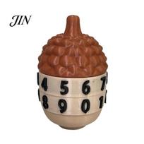 HP Counting Tools 3D Printed Acorn Tracker, Shape Life Counter, 2/3 Digits Tracker Rotating Accessories Prop for Tabletop Card Game 3-digit Counter S