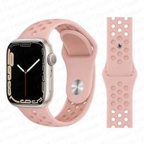 Dirželis Apple Watch apyrankei 44mm 40mm 49mm 45mm 41mm 42mm 45mm Silikoninė sportinė apyrankė correa iWatch Series Ultra 8 SE 7 6 5 4 3 Band 42mm 44mm 45mm 49mm rožinė