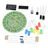 1-3set CD4017 Colorful Voice Control Rotating LED Light Kit Electronic Manufacturing DIY Spare Parts for Student Laboratory