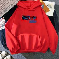Blue Eye Samurai Hoodies Long Sleeve Anime Graphic Sweatshirts Japanese Cartoon Graphic Printed Pullovers Roupas Femininas Women S raudona