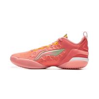 Li Ning Yushuai 19V2 Basketball Shoes Men's Low top Pink Orange ABAV049-1 41