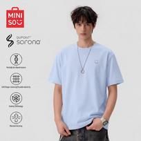 MINISO Men's Ice Silk Cooling Sorona Short Sleeve T-Shirt XL