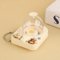 Sensory Fidget Mini Egg Flipper Keychain Anxiety Relief Stress Relief Clicker Pendant  Gift smėlis