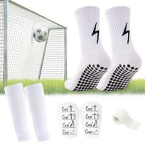 Adult Sports Football Shin Guard Leg Cover Set Anti-Slip Protective Shin Guard for Sports Leg Guards and Warmers L balta