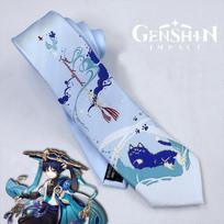 Cross-border Exclusive Necktie Premium Tie For Genshin Impact Cosplay And Fashion