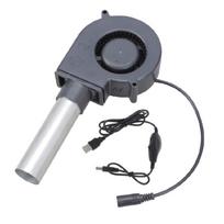 BBQ Fan Small Portable Air Blower with Air Collecting Port Power Supply Speed Controller Cooking Blower for Cooling 1
