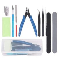 9Pcs Modeler Tools Kit for Car/Toy/Gundam Model Building DIY Repairing Essential Craft Set Combination Toolbox