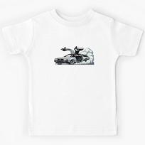 Delorean pixel art Kids T-Shirt 170