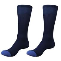 Vyriškos virš blauzdos plonos nailoninės kojinės iki kelių tamsiai mėlyna spalva