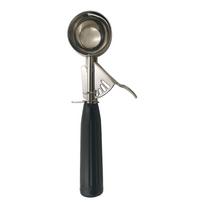Press Design Ice Cream Digger Stainless Steel Fruit Scoop Ice Cream Ball Scoop  Watermelon Black-47mm