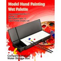 Wet Palette For Gundam Gunpla Models - Acrylic Paint Moisturizing Storage Box Hand Painting Palette Durable Model Building Painting Tool Wet Palette Set