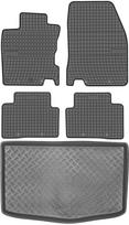 Nissan Qashqai II Crossover From 2013-2020. Set - Rubber Car Mats + Trunk Mat