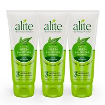 Alite Active Neem & Aloe Vera Face Wash with 1% Niacinamide | Gentle Herbal Cleanser for Sensitive, Dry & Combination Skin | Soap-Free Daily Face W