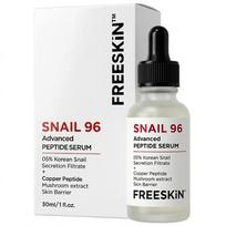 Freeskin 5% Snail Advanced Peptide Face Serum with Korean Snail Secretion Filtrate, Copper Peptide & Mushroom Extract | Boosts Skin Repair, Restore