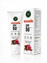Organosilvia SPF 50 PA++++ Sunscreen Lotion-100ml for All Skin Types | Broad Spectrum Blocks UVA & UVB Protection | Water Resistant Natural Sunbloc