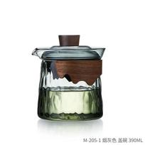 Heat-resistant Glass Hand Grab Pot Filter Teacup Set Black Tea Infuser Teacup Household Teaware Anti-scalding Glass Cover Bowl