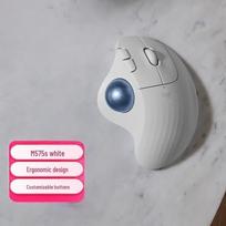 Logitech ERGO M575 Wireless Ergonomic Trackball Mouse perlų baltos spalvos