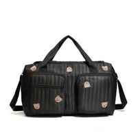 Large Capacity Mommy Bag Quilted Cotton Travel Handbag Diaper Organizer  Daily Outing Style 4
