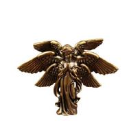 Handcrafted Brasses Six Winged Angel Figurine Perfect for Office Desk Decors Adding Elegant Detail Christmas Gift 1