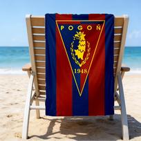 Pogoń Football Crest Microfiber Beach Towel, Lightweight And Quick-Dry, for Summer Travel, Beach Essential, Swimming Pool Outdoor 70cmx140cm(27x55inch)