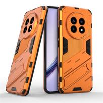 for realme 13 Pro+ 5g case magnetic armor shockproof stand protection back cover for Oppo realmi 13 pro plus realme13pro+ coque Realme13Pro Plus 5G oranžinė