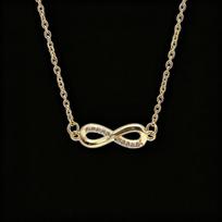 Exquisite Möbius Ring Figure 8 Necklace - Women's High-End Versatile Ins Style Clavicle Chain auksas
