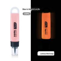 Luminous Acrylic Paint Pen for Hand-painted Clothes, Shoes, and Stage Art - Glowing Night Scene Decor. 30ml Tube
