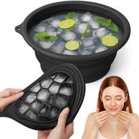 RECLUSE Face Bowl for Ice with Built-in Ice Tray,Silicone Facial Ice Bath Bowl for Cold Plunge Therapy,Skin Tightening,Puffiness Reduction & Acne R
