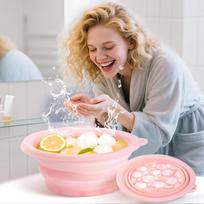 Ice Face Bowl Silicone Face Ice Bowl For Ice With Built-In Ice Tray Collapsible Face Tub For Ice Bath, Facial Ice Plunge Bowl Ice Water Facials at