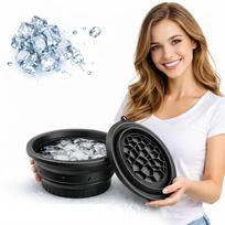 ANTIL’S Silicone Ice Face Bowl with Built-in Ice Tray - Collapsible Facial Ice Bath Tub for Skin Tightening, Acne Relief & Cold Plunge Therapy - Po