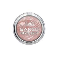Glam21 Baked Highlighter | Silky Pigments | Mettalic Finish | Long Lasting Shimmer Look | Creamy Texture|Highly Blendable,Long Wear | Suitable for