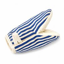 Blue White Striped Duckbill Oven Mitt Heat Protection Glove with Hanging Loop for Kitchen Baking įvairiaspalvis