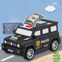 Password Atm Save Money Cash Coin Can Car Model Piggy Bank Swat Car Model Cash Box Money Saving Box juoda