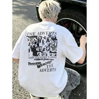 Crew Neck T Shirt White The Adverts Gary Gilmore S Eyes Band Graphic Print Men Casual Streetwear Fashion Top S balta