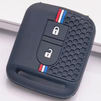 Silicone Car Key Fob Cover for Nissan Qashqai Micra Navara Almera Note 350Z Pathfinder Juke Tiida Honeycomb Texture Racing Stripe Key Shell Accessory juoda