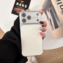 Premium Leather Case IPhone 17 Pro Max 16 15 Shockproof Back Cover In White Blue Black Gray Brown Orange iPhone 13