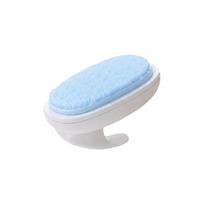 Long Handle Silicone Shower Brush Detachable Handle Bubble Massager Brush  Bathroom Use Blue