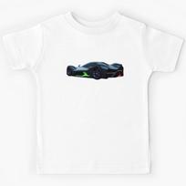 Futuristic Racing: Sleek and Stylish Formula 1 Car in Neon Lights Kids T-Shirt 120