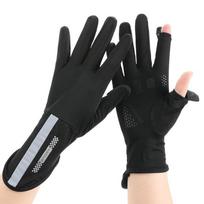 Summer Sunscreen Gloves Women Thin Ice Silk Anti-ultraviolet Dew Finger Touch Screen Driving Riding Non-slip Breathable Gloves