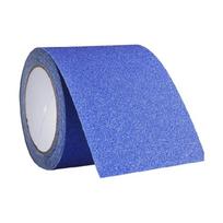 Waterproof PVC Safety Grip Adhesive Tape Roll For Stair Step Floor Antiskid Design Enhances Grip Traction Treads mėlyna